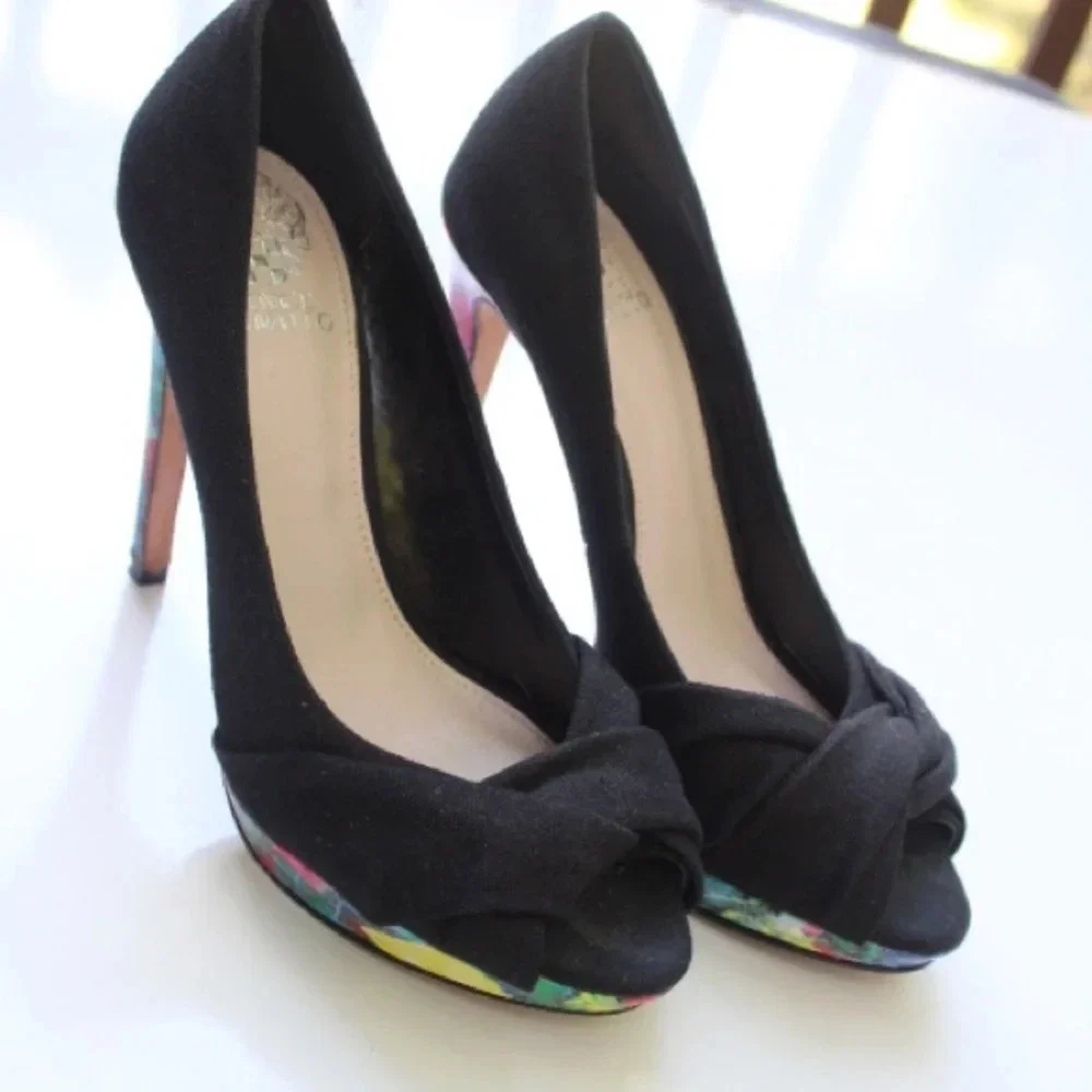 Vince Camuto peep toe pumps